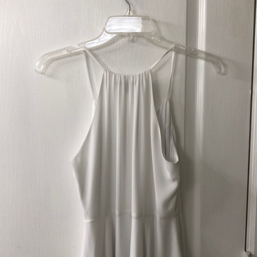 Express Spaghetti Strap High Back White Dress - E… - image 5